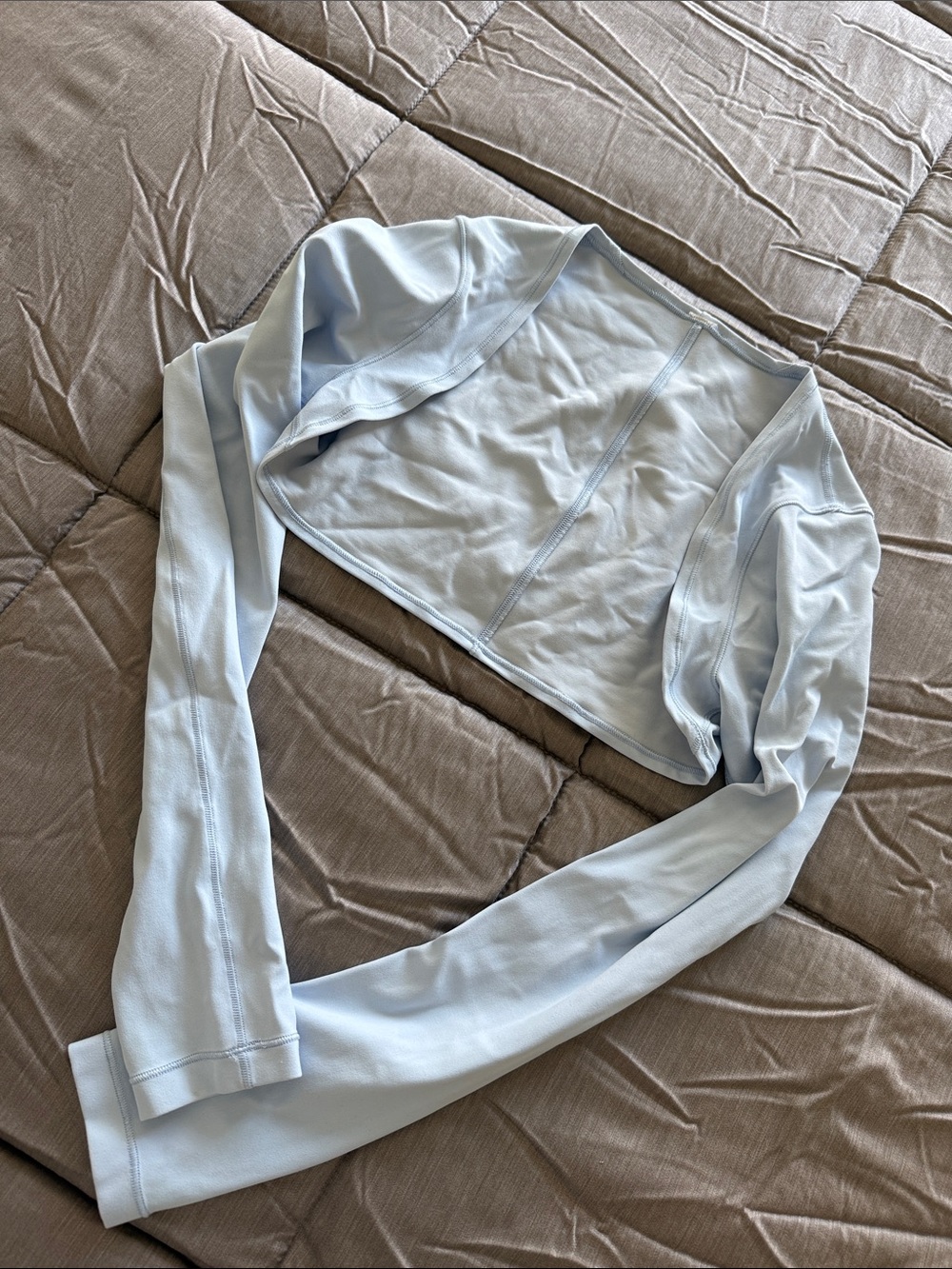 lululemon athletica Pale Blue Cropped Bolero Top